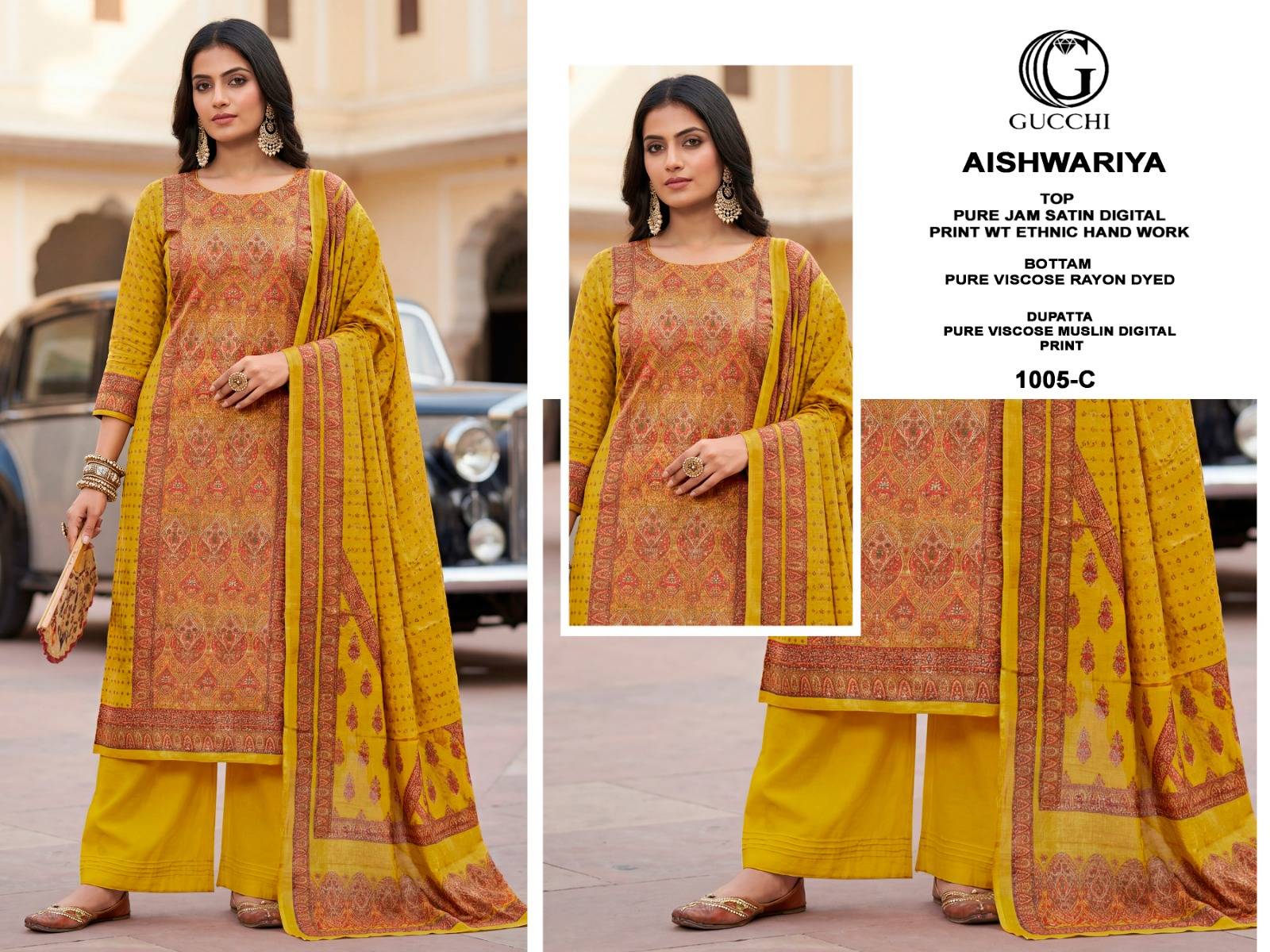 AISHWARIYA – 1005 by Fashid 1005A TO 1005E SERIES Stylish Beautiful Colourful Pure Jaam Satin Dresses At Wholesale Price